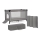 KINDERKRAFT - Travel crib Baby Tiger VIKI grey