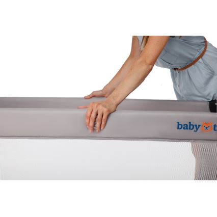KINDERKRAFT - Travel crib Baby Tiger VIKI grey