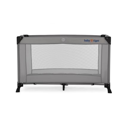 KINDERKRAFT - Travel crib Baby Tiger VIKI grey