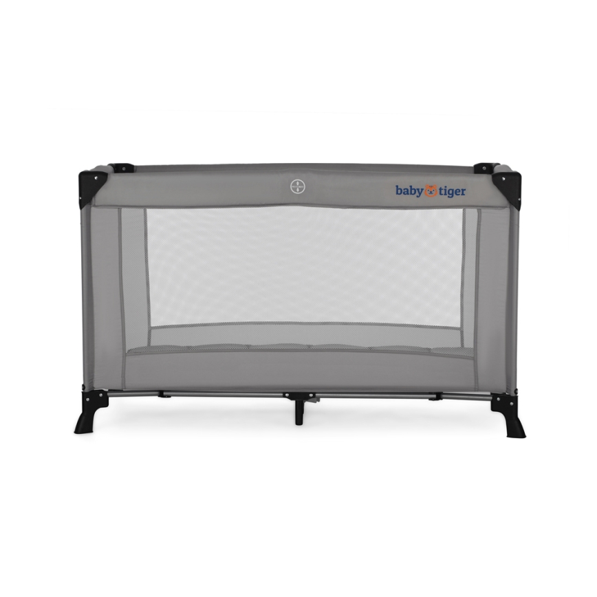 KINDERKRAFT - Travel crib Baby Tiger VIKI grey