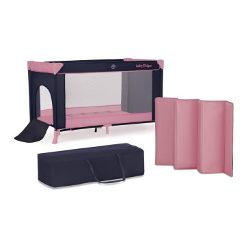 KINDERKRAFT - Travel crib Baby Tiger VIKI pink