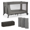 KINDERKRAFT - Travel crib JOY 2 grey