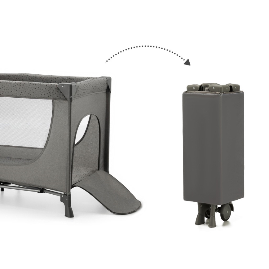 KINDERKRAFT - Travel crib JOY 2 grey