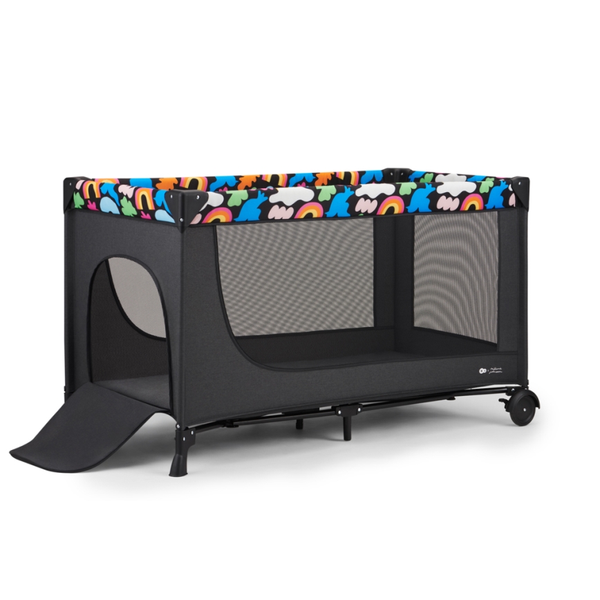 KINDERKRAFT - Travel crib JOY 2 Happy shapes