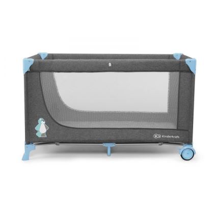KINDERKRAFT - Travel crib JOY grey-blue