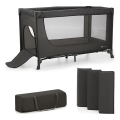 KINDERKRAFT - Travel crib JOY grey
