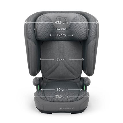 KINDERKRAFT - UNITY 2 i-Size Foldable Car Seat 100-150 cm Grey