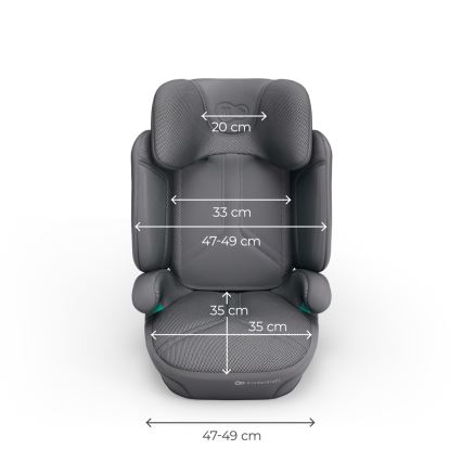 KINDERKRAFT - XPAND 2 PRO Foldable Car Seat 100-150 cm, Grey