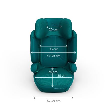 KINDERKRAFT - XPAND 2 PRO Foldable car seat 100-150 cm turquoise