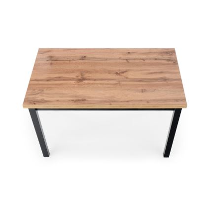 KINDOR dining table, Wotan oak/black