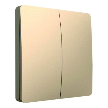 Kinetic self-powered wireless 2-pole switch, IP67, Gold