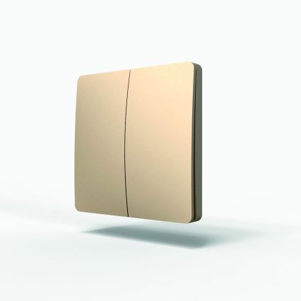 Kinetic self-powered wireless 2-pole switch, IP67, Gold