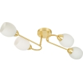 KING Flush-Mount Chandelier 4xE27/15W/230V Gold