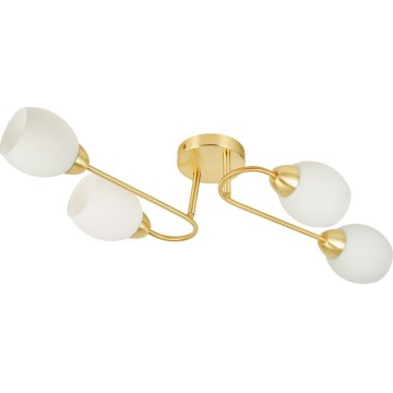 KING Flush-Mount Chandelier 4xE27/15W/230V Gold