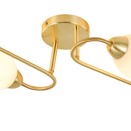 KING Flush-Mount Chandelier 4xE27/15W/230V Gold
