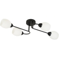 KING flush-mounted chandelier 4xE27/15W/230V black