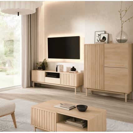 KIOTO Sideboard 106x130x37 cm, Cremona Oak