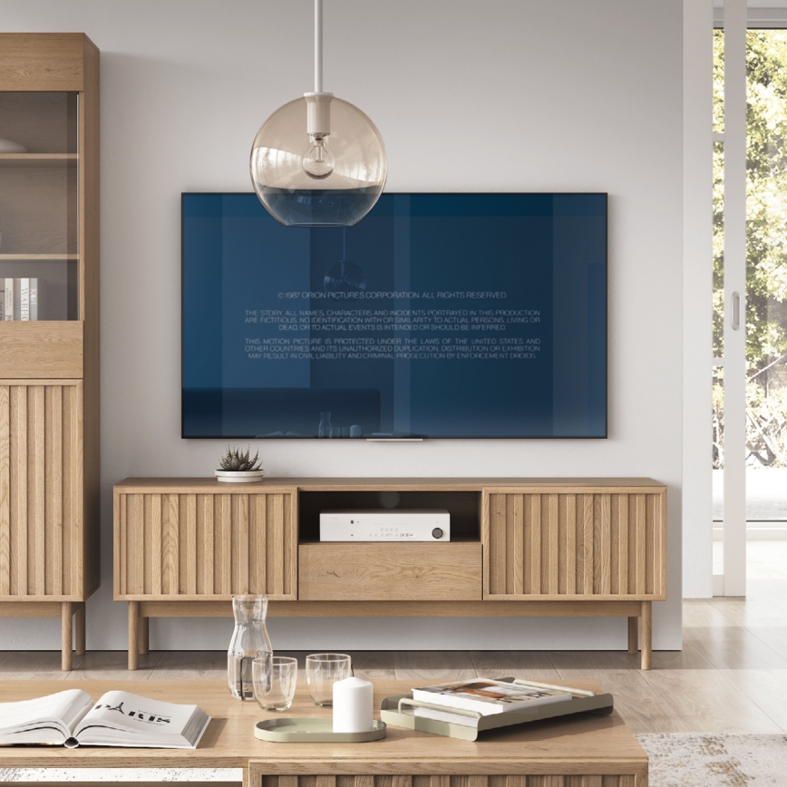 KIOTO TV Stand 159 x 53 cm Cremona Oak