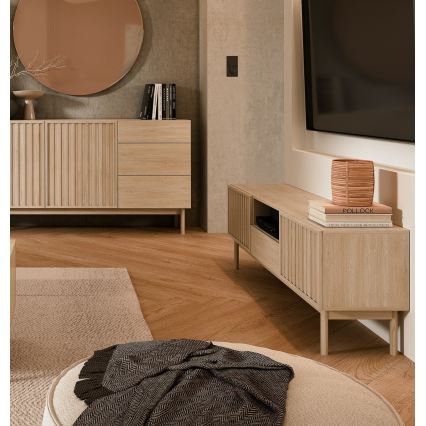 KIOTO TV Stand 159 x 53 cm Cremona Oak