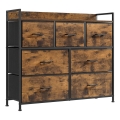 KIRA Chest of Drawers, Brown/Black