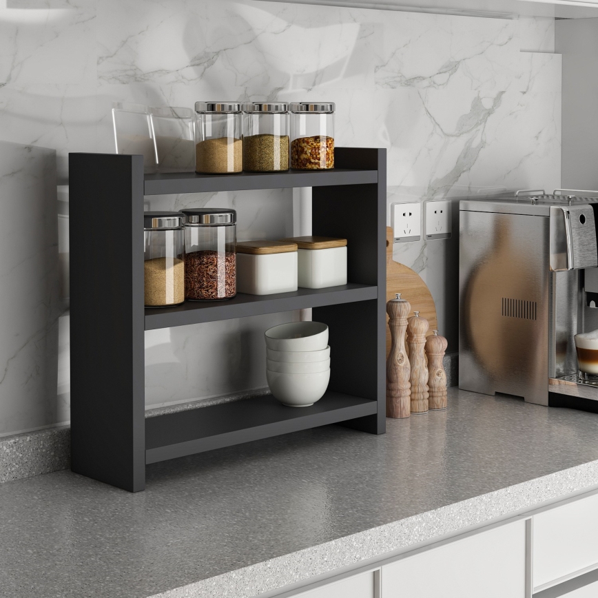 Kitchen shelf COSMIC 44x10 cm anthracite