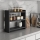 Kitchen shelf COSMIC 44x10 cm anthracite