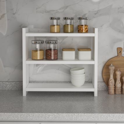 Kitchen shelf COSMIC 44x10 cm white