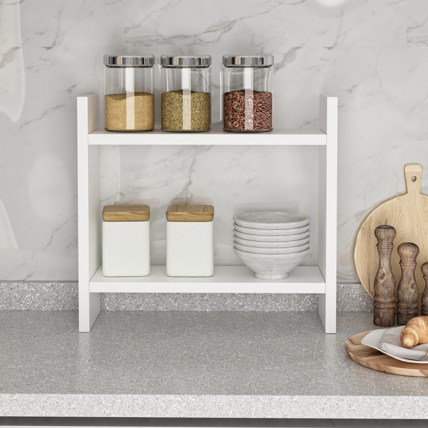 Kitchen shelf DENVER 30x34 cm white
