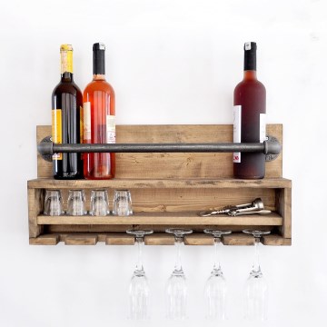 Kitchen wall shelf BORU 28x60 cm spruce/pine