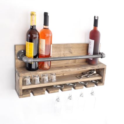 Kitchen wall shelf BORU 28x60 cm spruce/pine