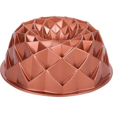 KITCHISIMO 24 cm Diamond Bundt Pan / Copper