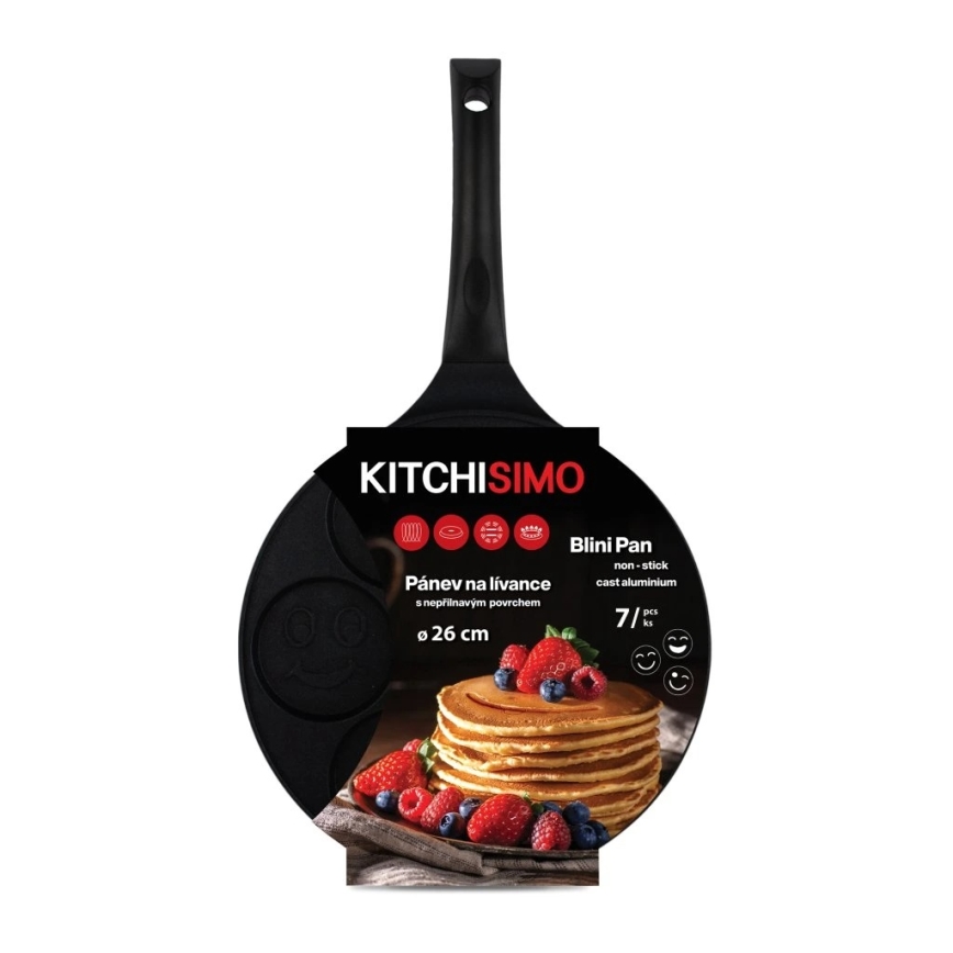 KITCHISIMO 26 cm Black Pancake Pan