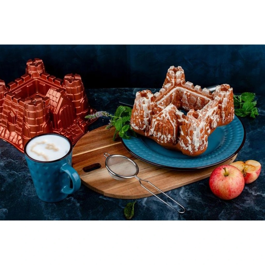 KITCHISIMO Castle Bundt Cake Pan/copper