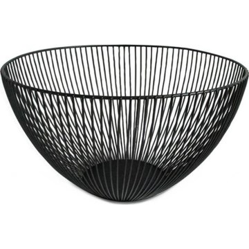 KITCHISIMO Fruit Bowl, Ø 25 cm, Black