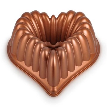 KITCHISIMO Heart Bundt Pan/Copper