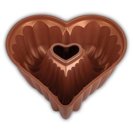 KITCHISIMO Heart Bundt Pan/Copper