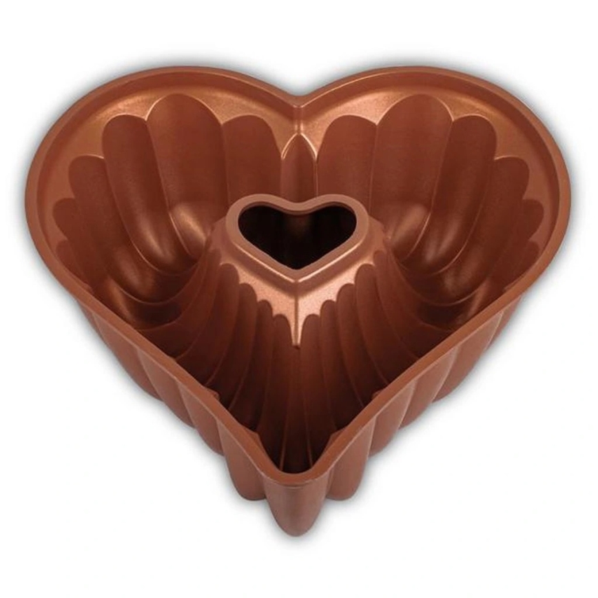 KITCHISIMO Heart Bundt Pan/Copper