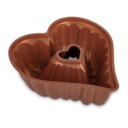 KITCHISIMO Heart Bundt Pan/Copper