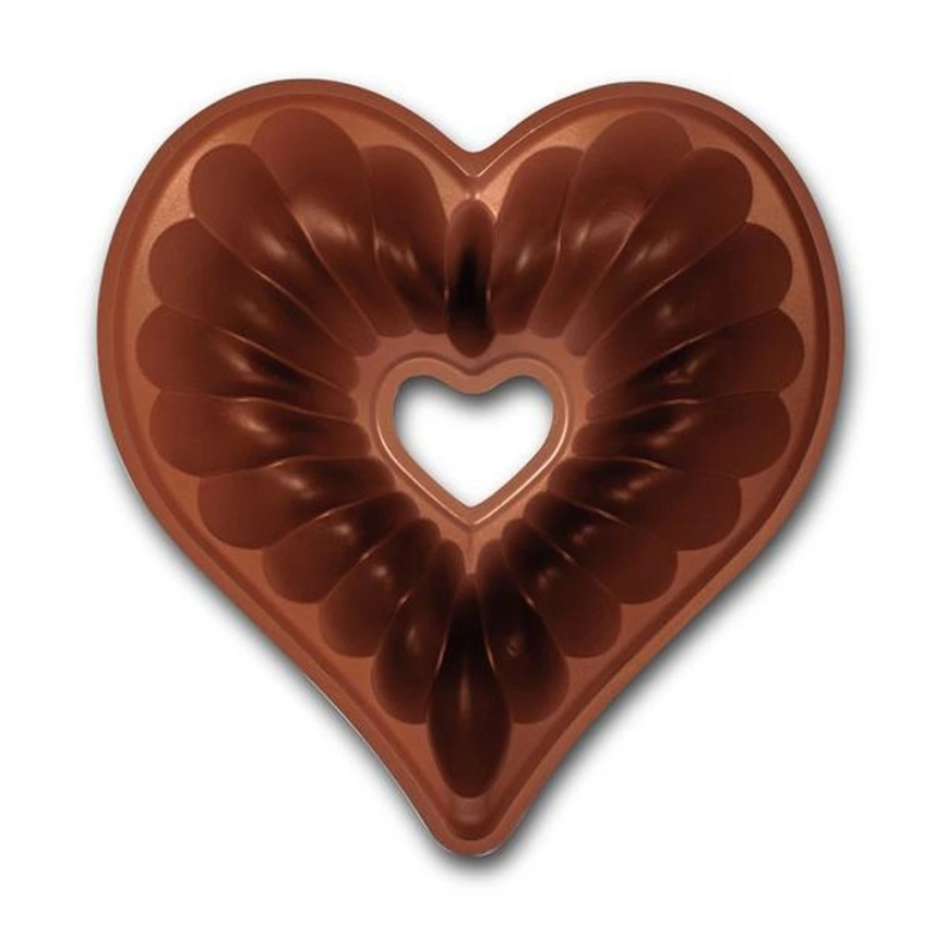 KITCHISIMO Heart Bundt Pan/Copper