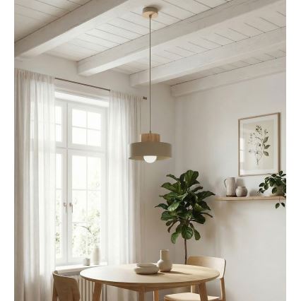 KIVI cable pendant light 1xE27/15W/230V, beige