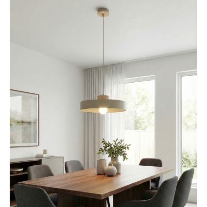 KIVI Cable Pendant Light 1xE27/15W/230V, Beige