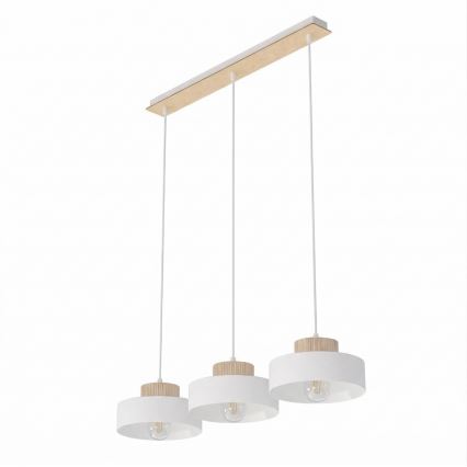 KIVI Pendant Light on Cord 3xE27/15W/230V White