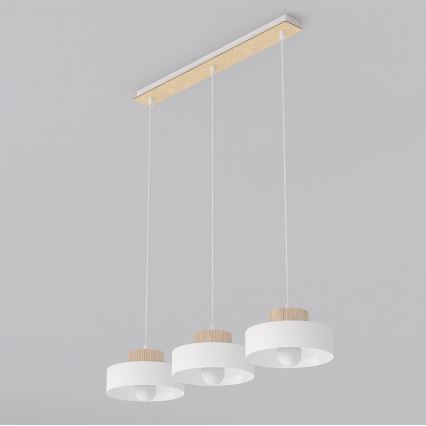 KIVI Pendant Light on Cord 3xE27/15W/230V White