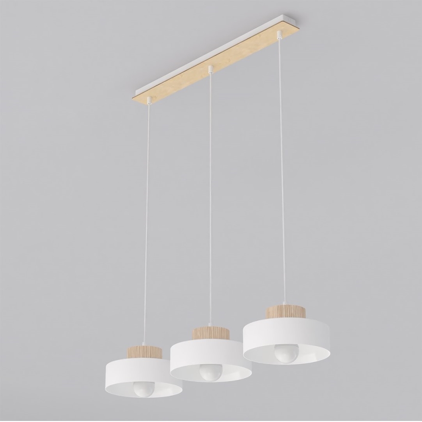 KIVI Pendant Light on Cord 3xE27/15W/230V White