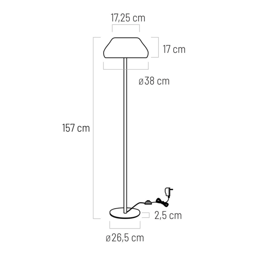 LED Floor lamp PADDY LED/18W/230V white