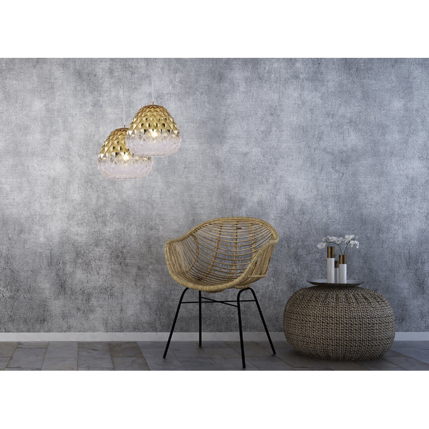 Chandelier on a string DIAMOND 1xE27/11W/230V golden