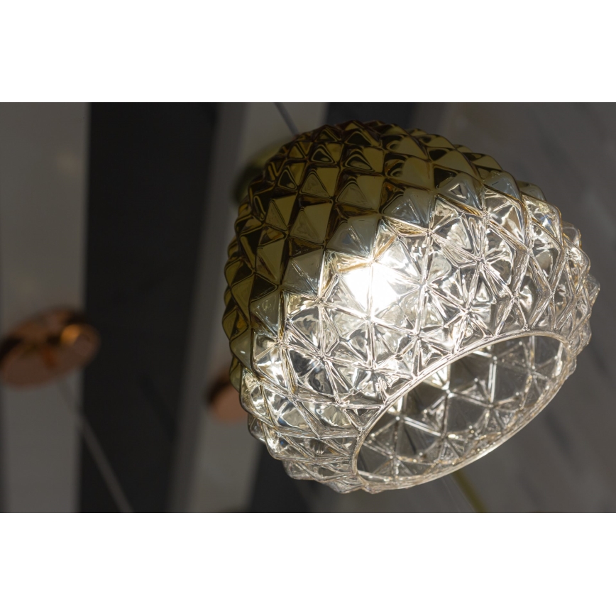 Chandelier on a string DIAMOND 1xE27/11W/230V golden