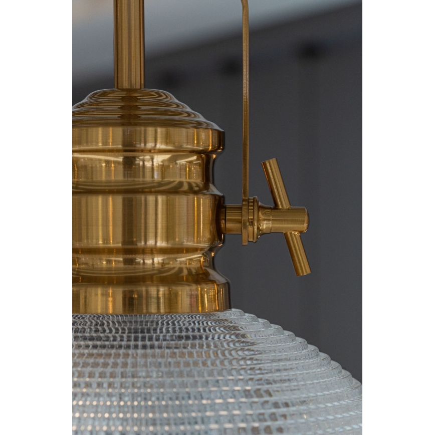 Chandelier on a pole THOR 1xE27/11W/230V bronze