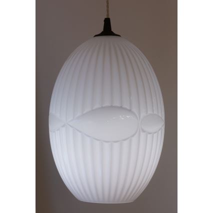 Chandelier on a string ELLIPTIC 1xE27/11W/230V white