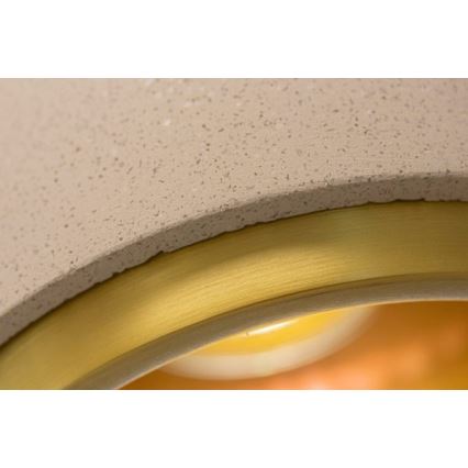 Chandelier on a string CONCRETE 1xGU10/5W/230V grey/golden